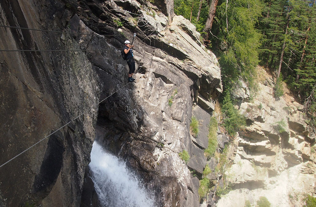 Jubiläumsklettersteig Lehner Wasserfall
